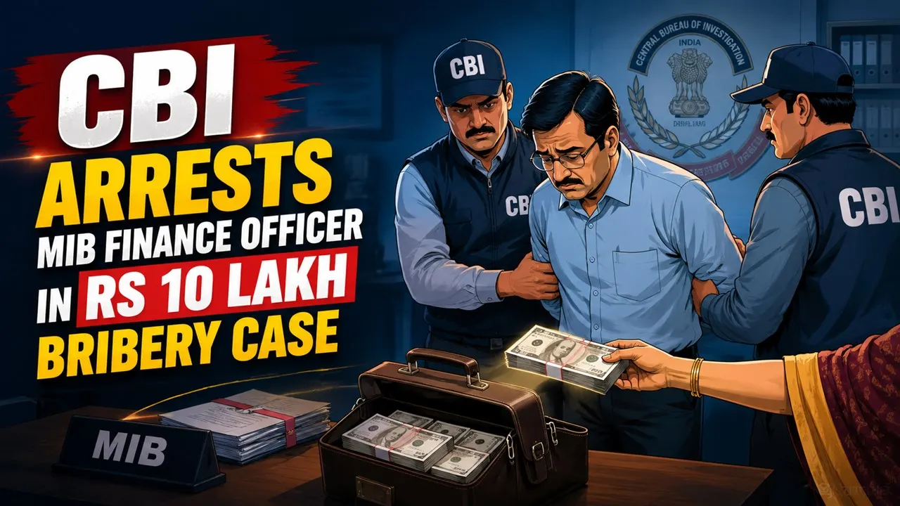 CBI Arrests MIB Finance Officer in Rs 10 Lakh Bribery Case