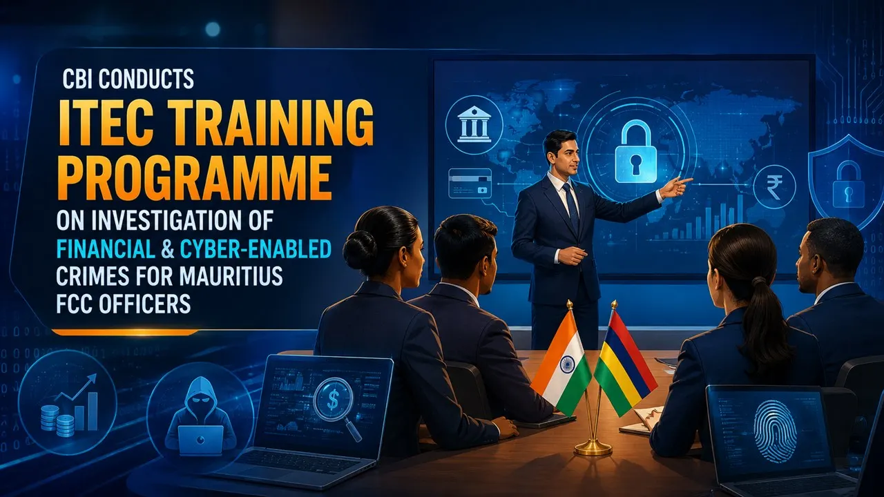 CBI Conducts ITEC Training Programme on Investigation of Financial and Cyber-Enabled Crimes for Mauritius FCC Officers