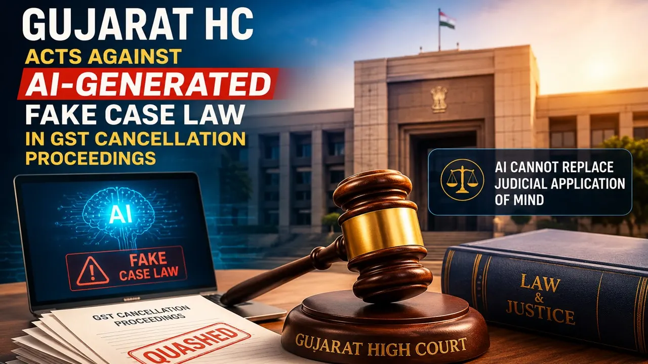 Gujarat HC Acts Against AI-Generated Fake Case Law in GST Cancellation Proceedings, Says AI Cannot Replace Judicial Application of Mind