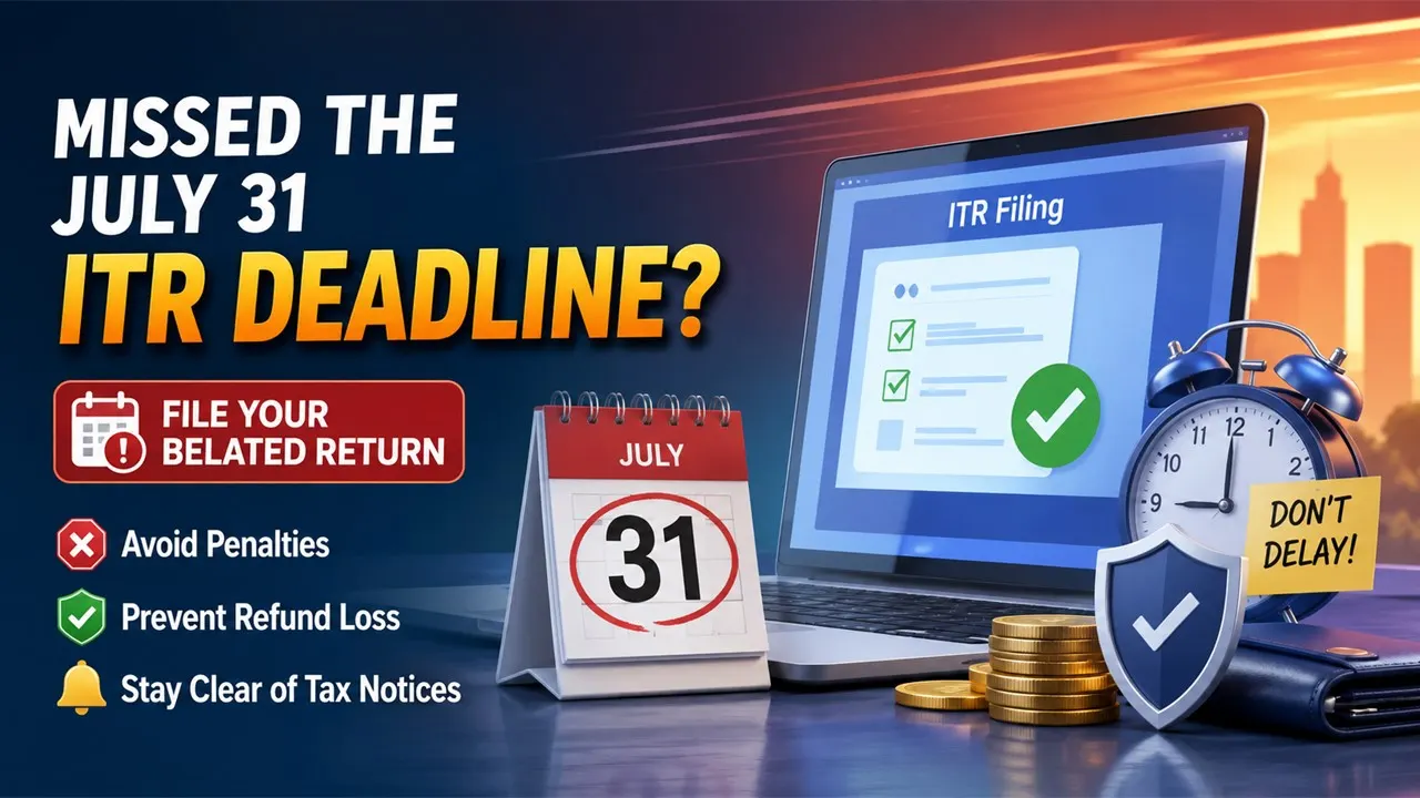 Missed the July 31 ITR Deadline? File Your Belated Return to Avoid Penalties, Refund Loss, and Tax Notices