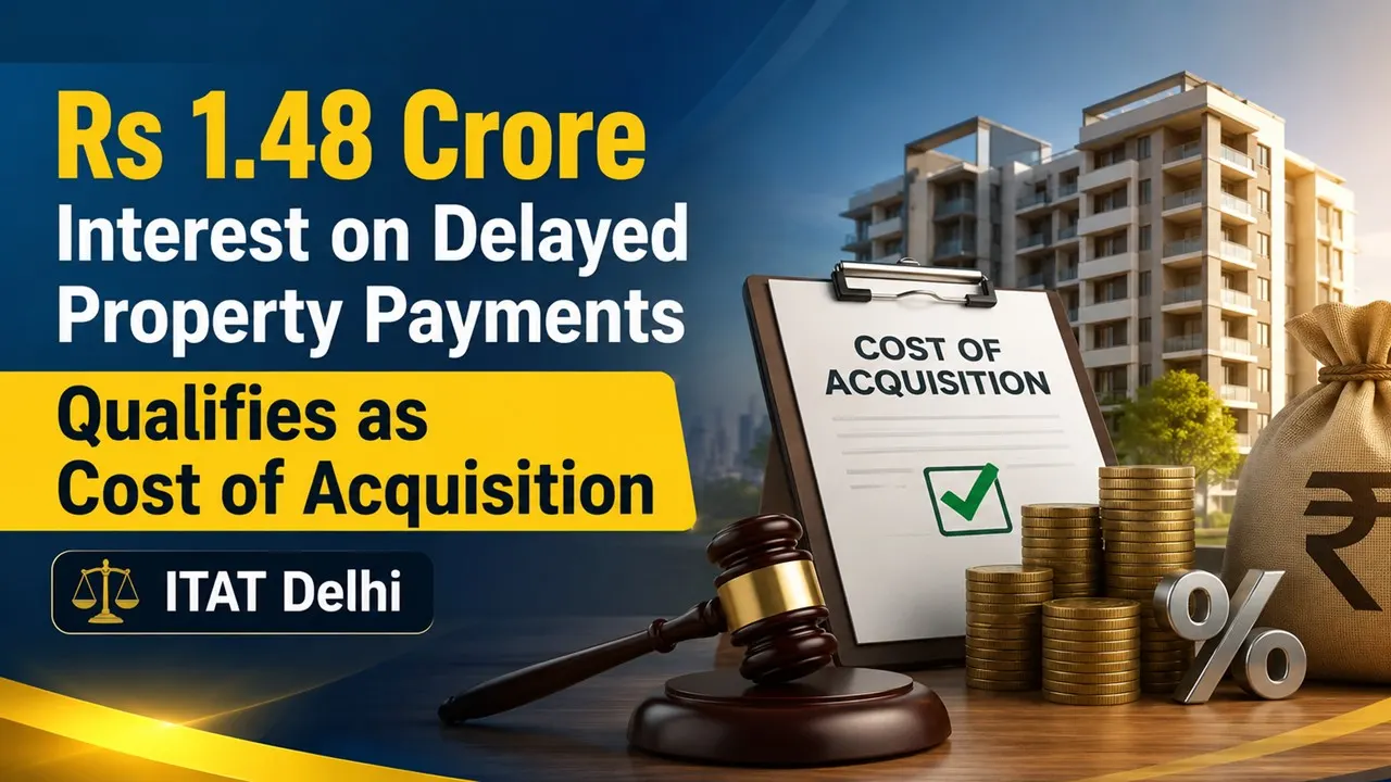 Rs 1.48 Crore Interest on Delayed Property Payments Qualifies as Cost of Acquisition: ITAT Delhi