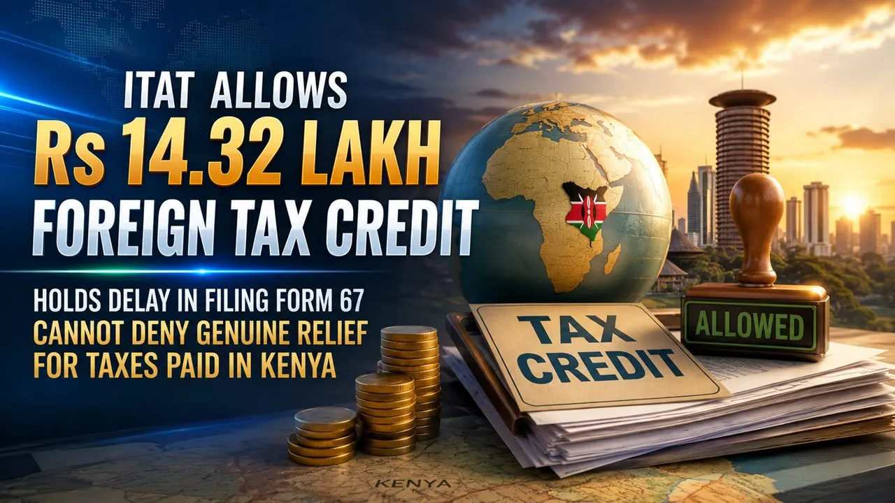 ITAT Allows Rs 14.32 Lakh Foreign Tax Credit, Holds Delay in Filing Form 67 Cannot Deny Genuine Relief for Taxes Paid in Kenya