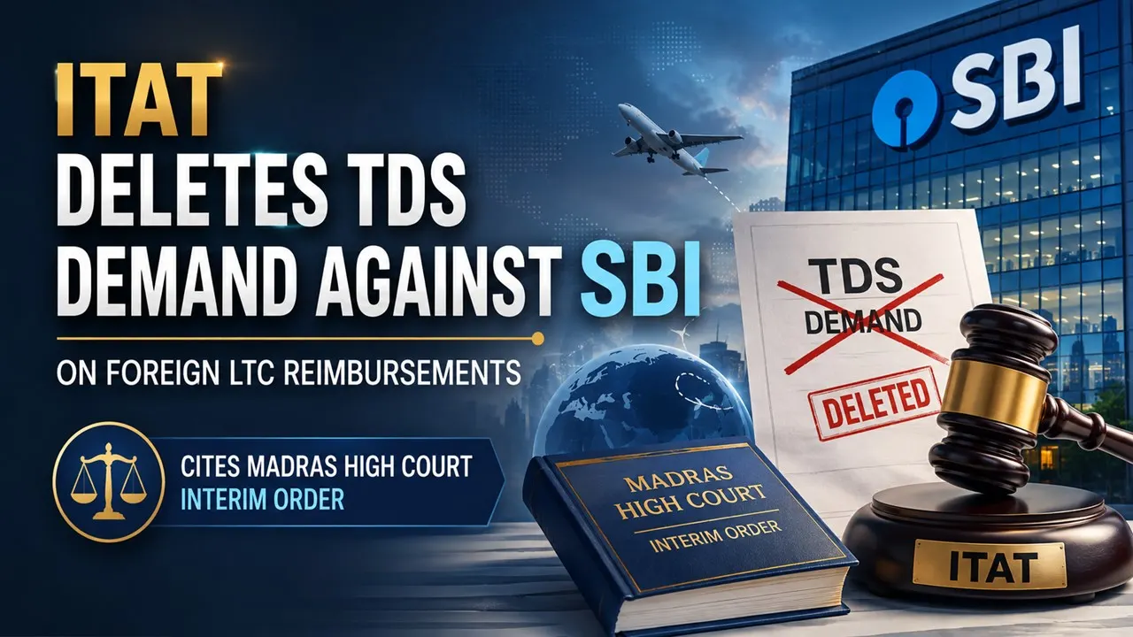 ITAT Deletes TDS Demand Against SBI on Foreign LTC Reimbursements, Cites Madras High Court Interim Order