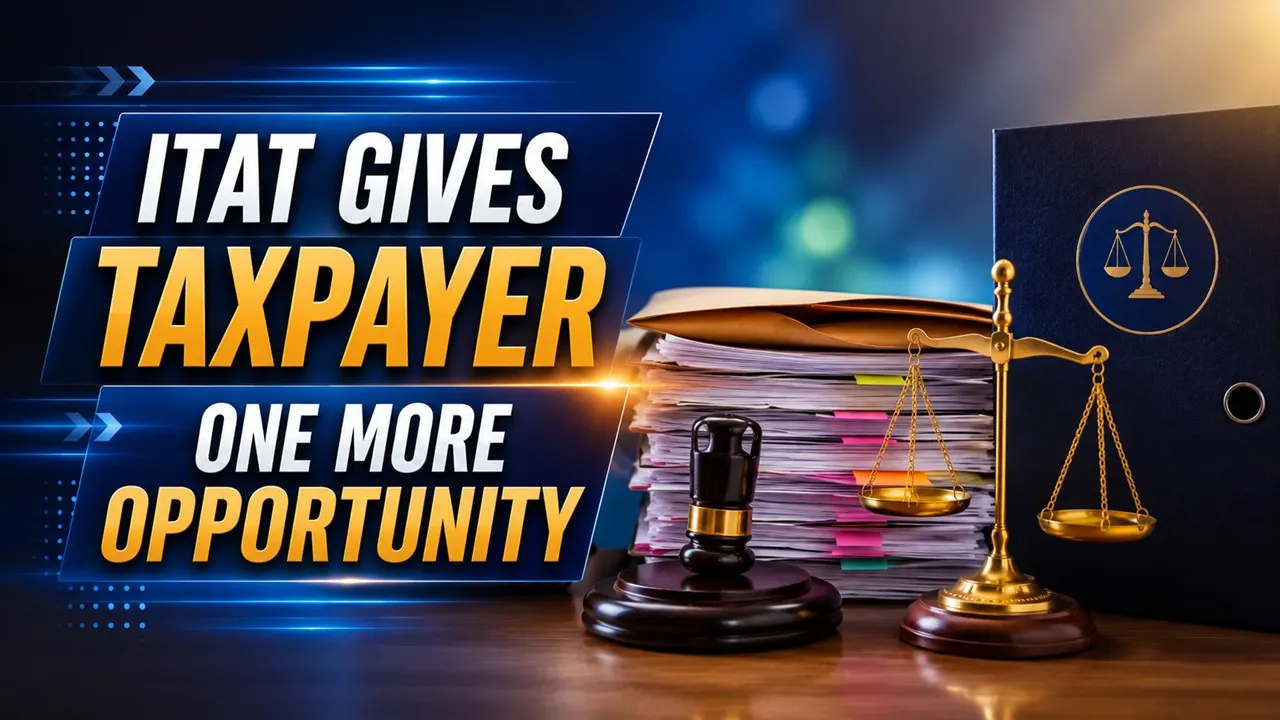 ITAT Gives Taxpayer One More Opportunity to Present Evidence, Remands Ex-Parte Appeal to CIT(A)