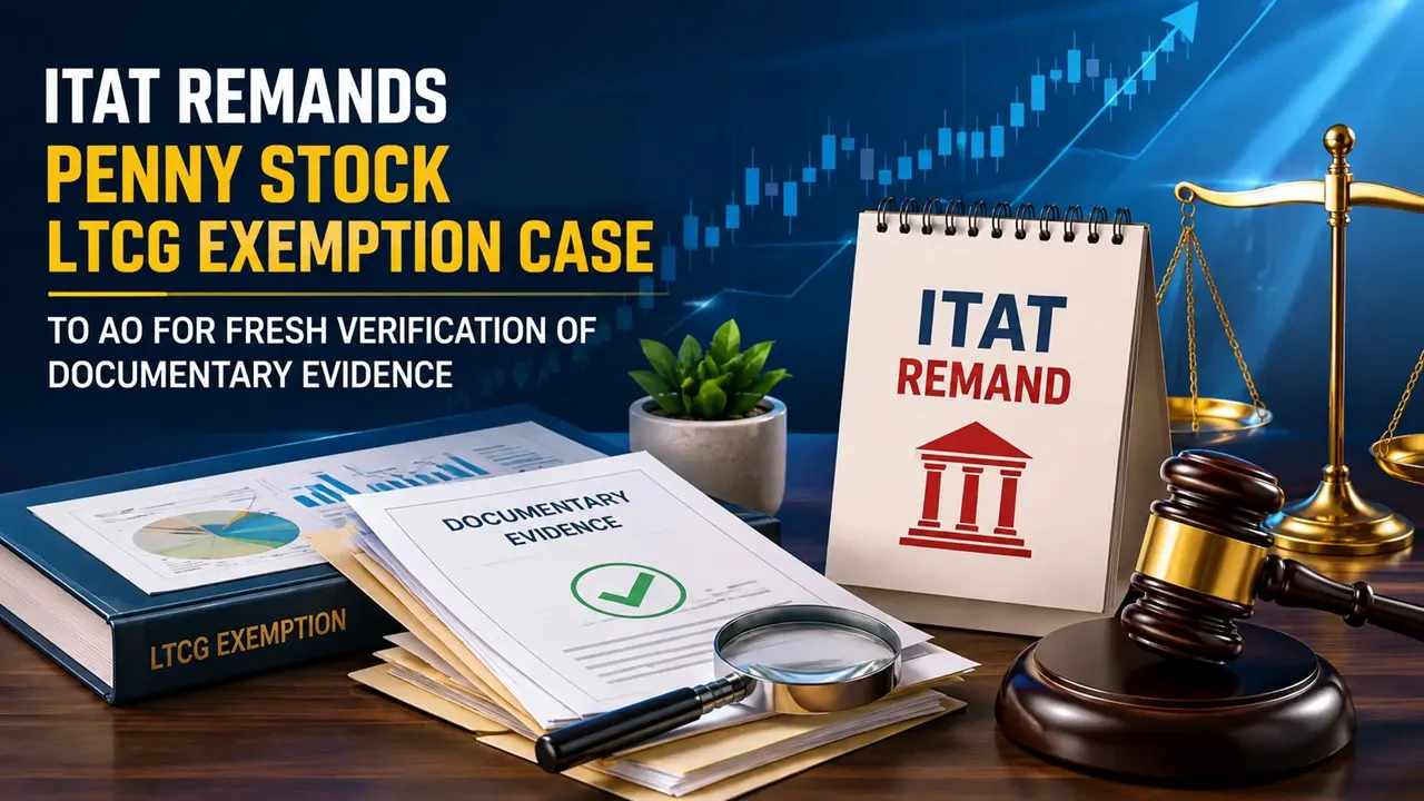 ITAT Remands Penny Stock LTCG Exemption Case to AO for Fresh Verification of Documentary Evidence