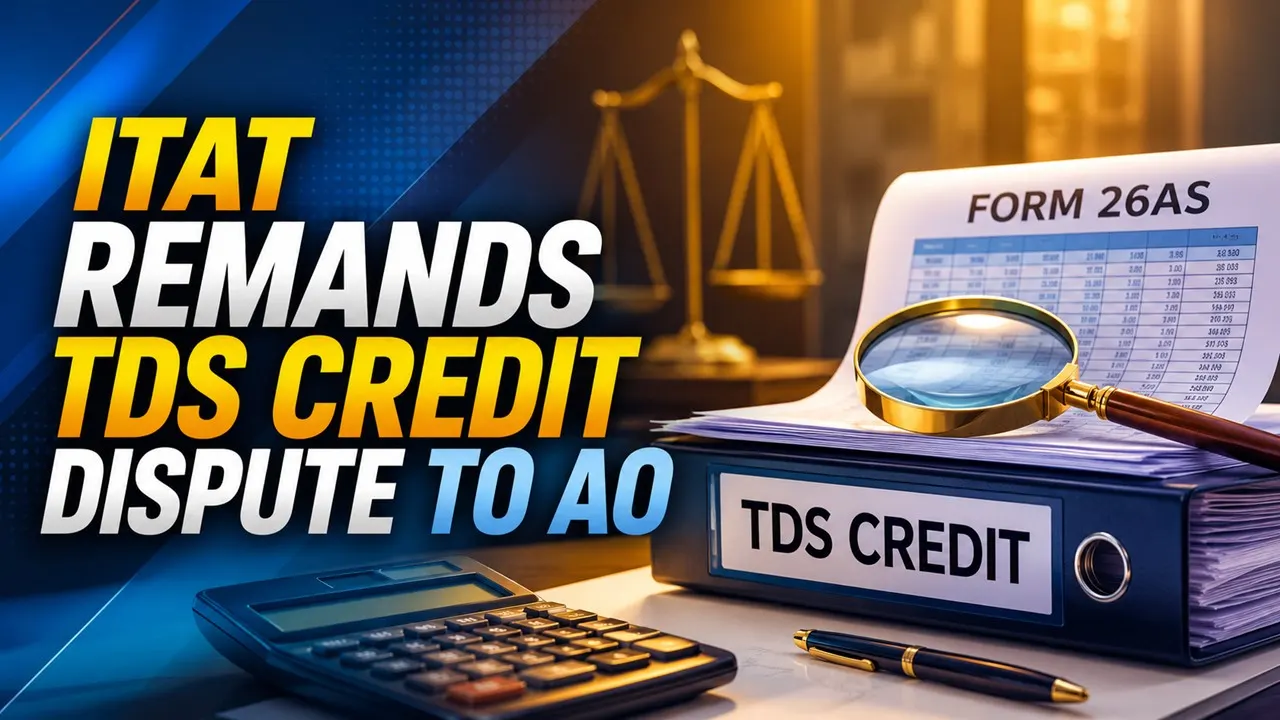 ITAT Remands TDS Credit Dispute to AO, Directs Verification of Form 26AS Receipts and Expense Reimbursements
