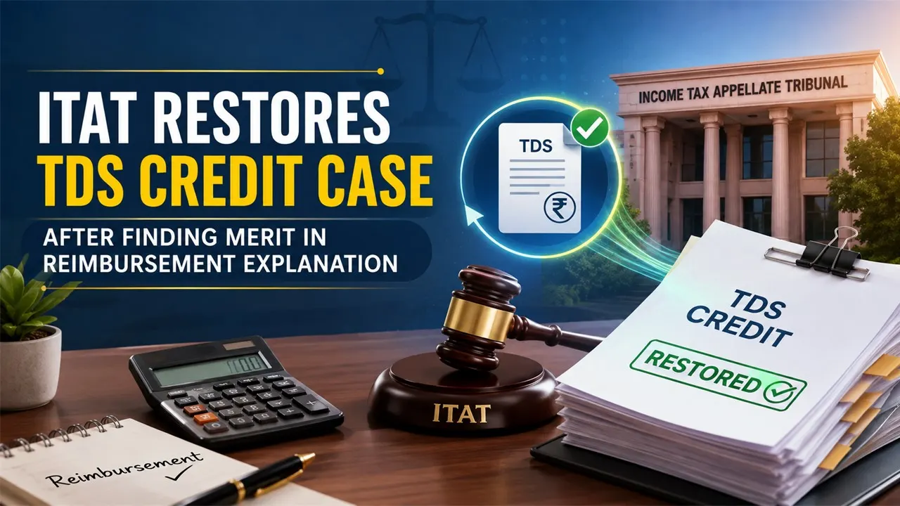 ITAT Restores TDS Credit Case After Finding Merit in Reimbursement Explanation