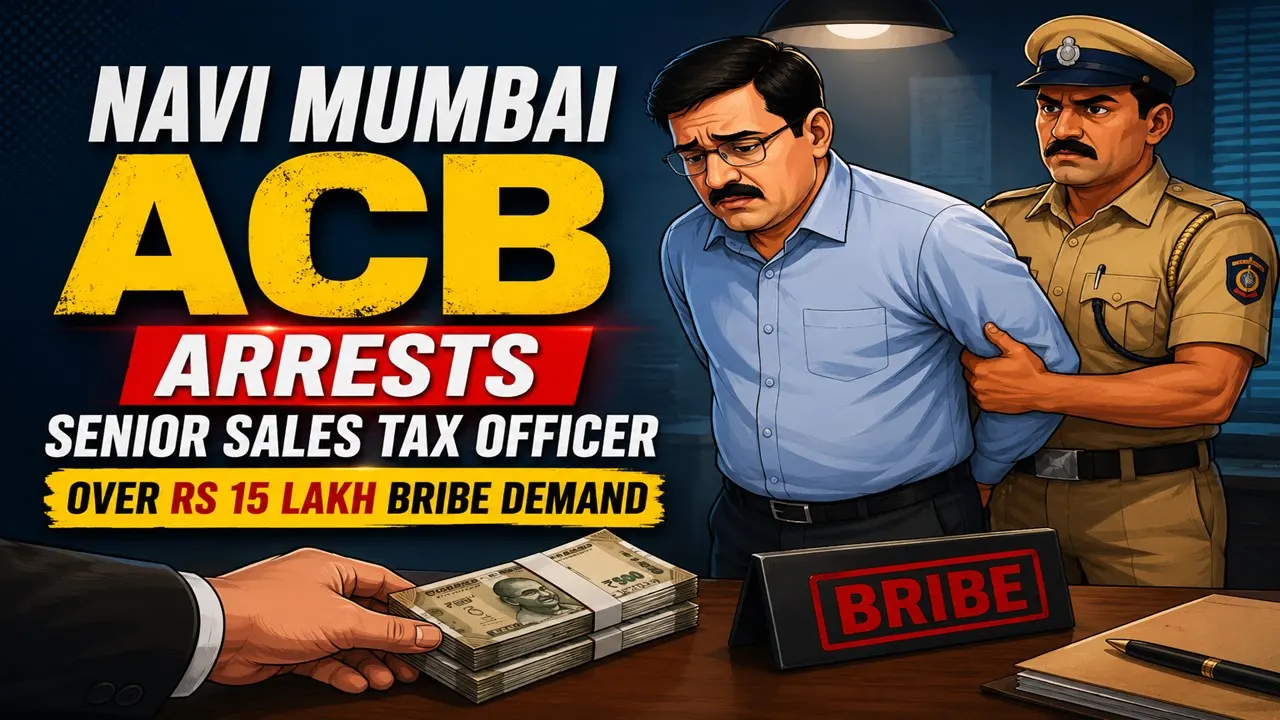 Navi Mumbai ACB Arrests Senior Sales Tax Officer Over Rs 15 Lakh Bribe Demand