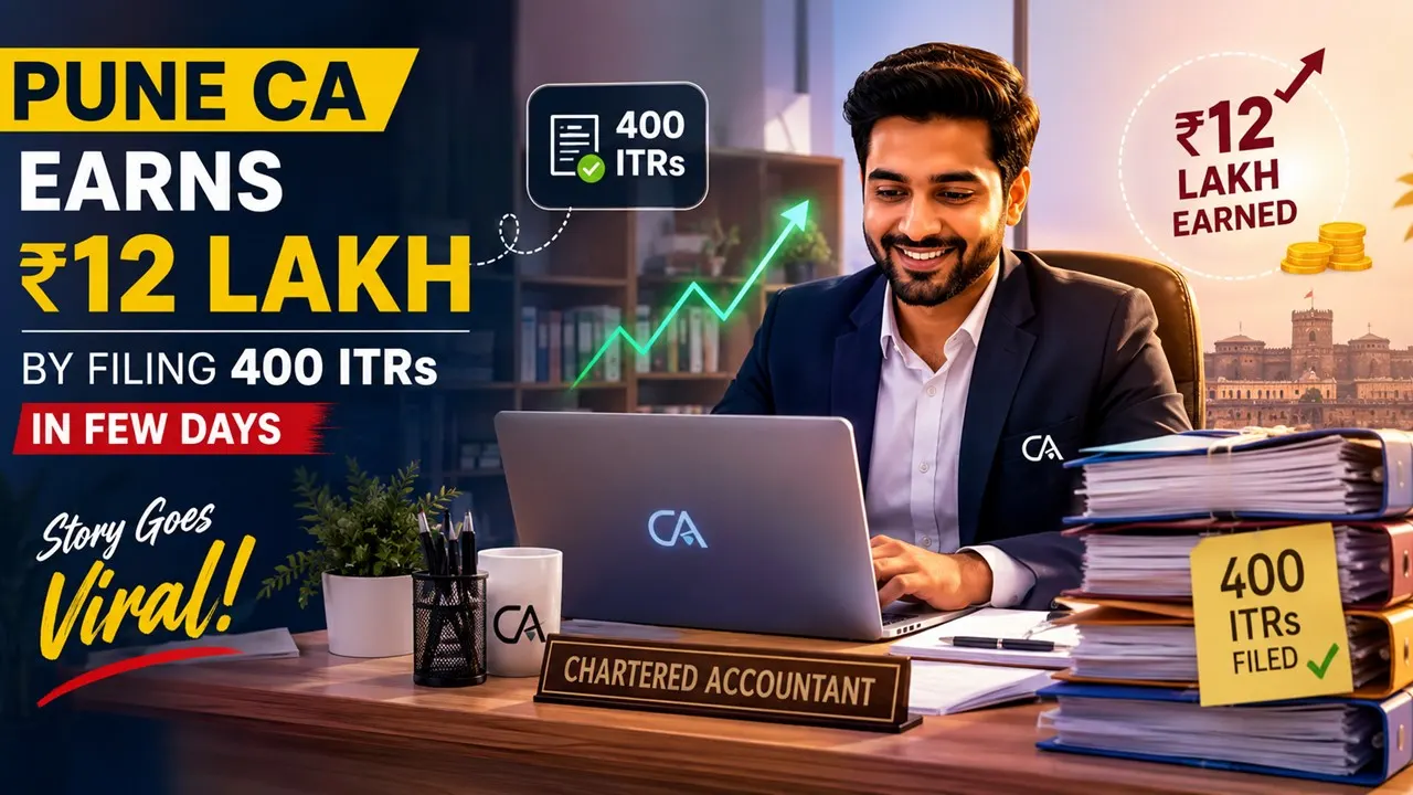 Pune CA Earns Rs 12 Lakh by Filing 400 ITRs in Few Days, Story Goes Viral on Social Media