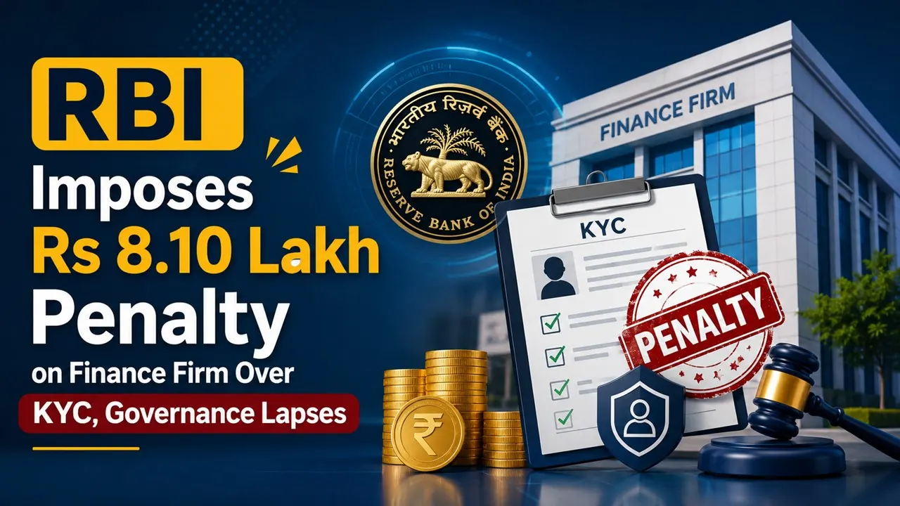 RBI Imposes Rs 8.10 Lakh Penalty on Finance Firm Over KYC, Governance Lapses