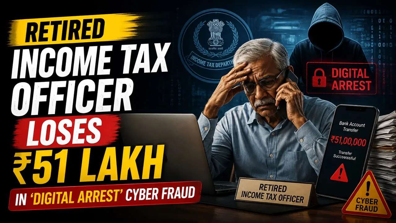 Retired Income Tax Officer Loses Rs 51 Lakh in ‘Digital Arrest’ Cyber Fraud