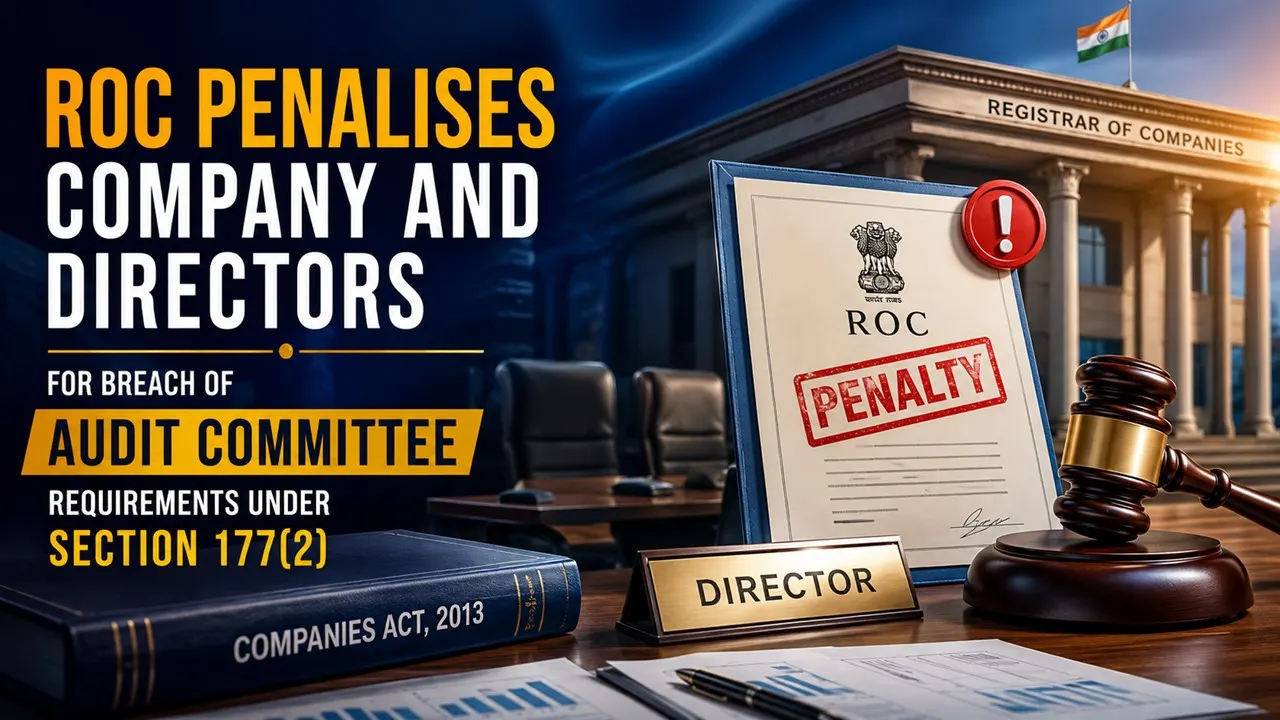 ROC Penalises Company and Directors for Breach of Audit Committee Requirements under Section 177(2)