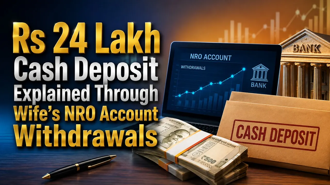 Rs 24 Lakh Cash Deposit Explained Through Wife’s NRO Account Withdrawals: ITAT Directs Assessing Officer to Verify Bank Records