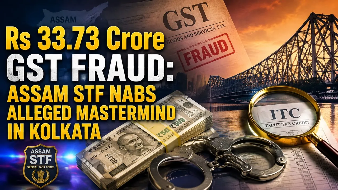 Rs 33.73 Crore GST Fraud: Assam STF Nabs Alleged Mastermind in Kolkata
