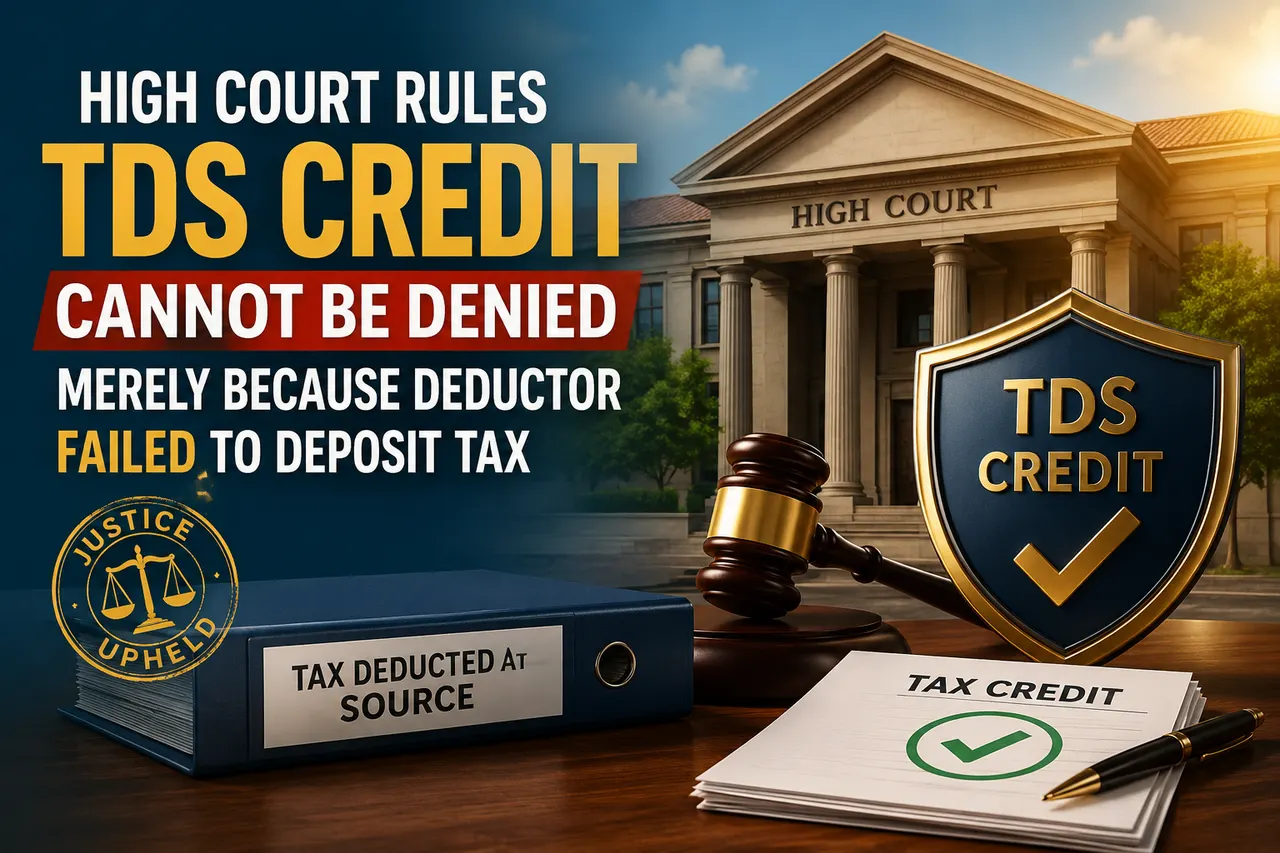 High Court Rules TDS Credit Cannot Be Denied Merely Because Deductor Failed to Deposit Tax