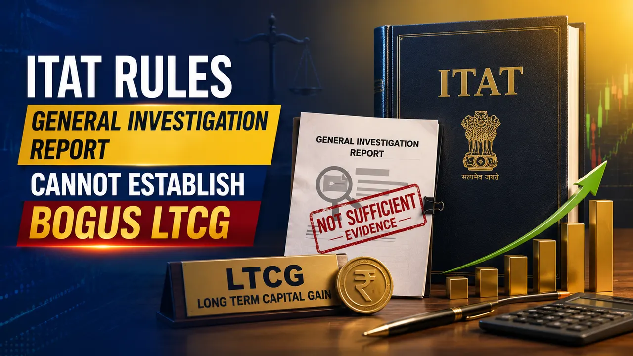 ITAT Rules General Investigation Report Cannot Establish Bogus LTCG
