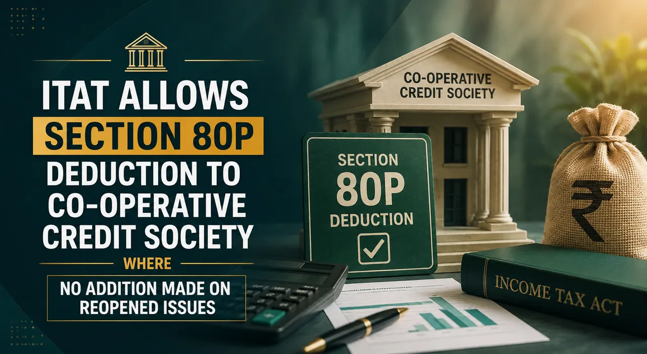 ITAT Allows Section 80P Deduction to Co-operative Credit Society Where No Addition Made on Reopened Issues