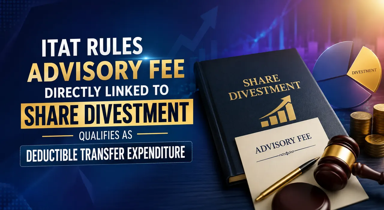 ITAT Rules Advisory Fee Directly Linked to Share Divestment Qualifies as Deductible Transfer Expenditure