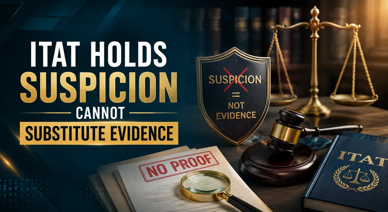ITAT Holds Suspicion Cannot Substitute Evidence 