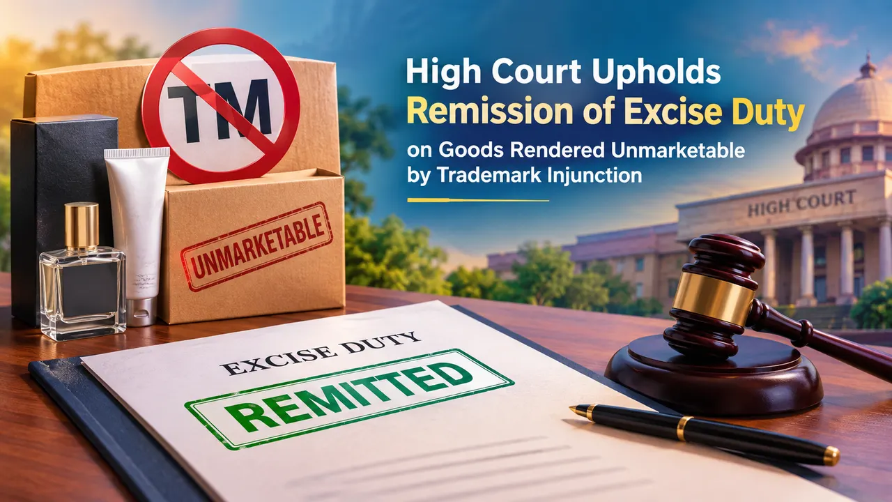 High Court Upholds Remission of Excise Duty on Goods Rendered Unmarketable by Trademark Injunction