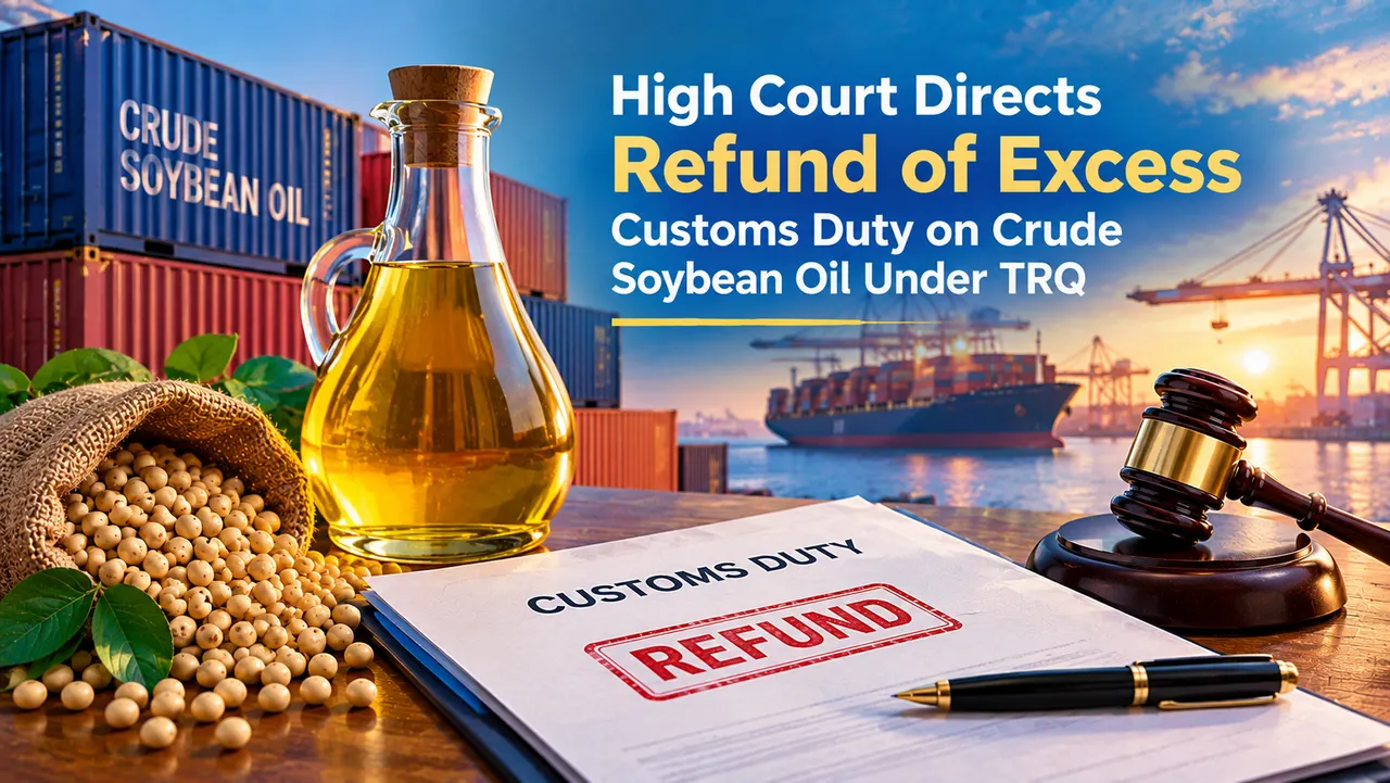 High Court Directs Refund of Excess Customs Duty on Crude Soybean Oil Under TRQ