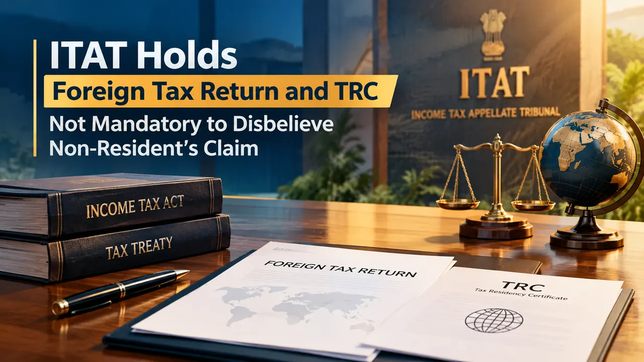 ITAT Holds Foreign Tax Return and TRC Not Mandatory to Disbelieve Non-Resident's Claim