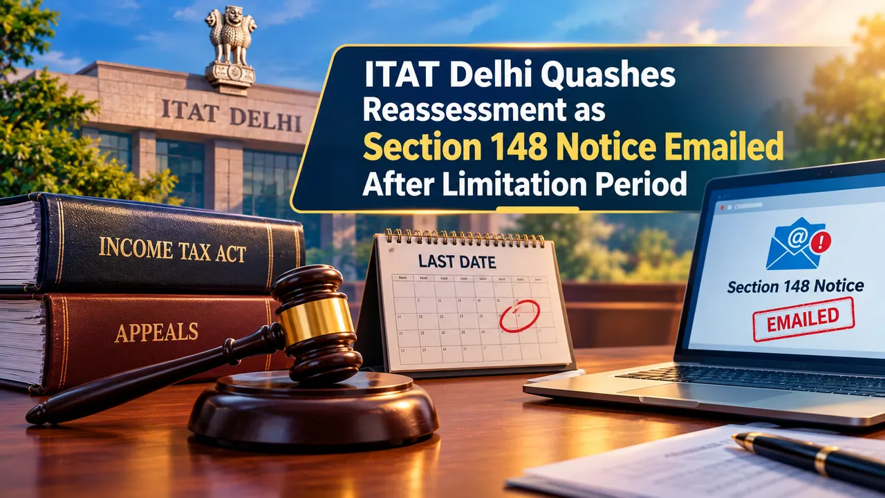 ITAT Quashes Reassessment as Section 148 Notice Emailed After Limitation Period