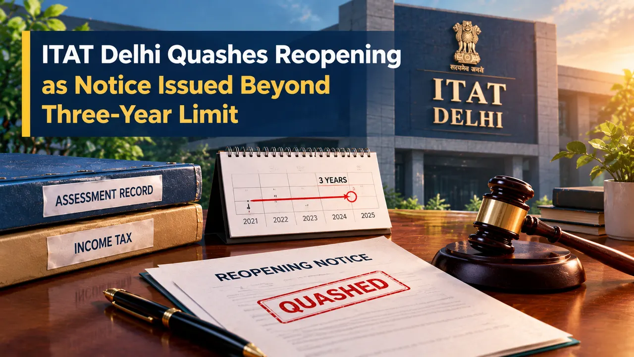 ITAT Quashes Reopening as Notice Issued Beyond Three-Year Limit