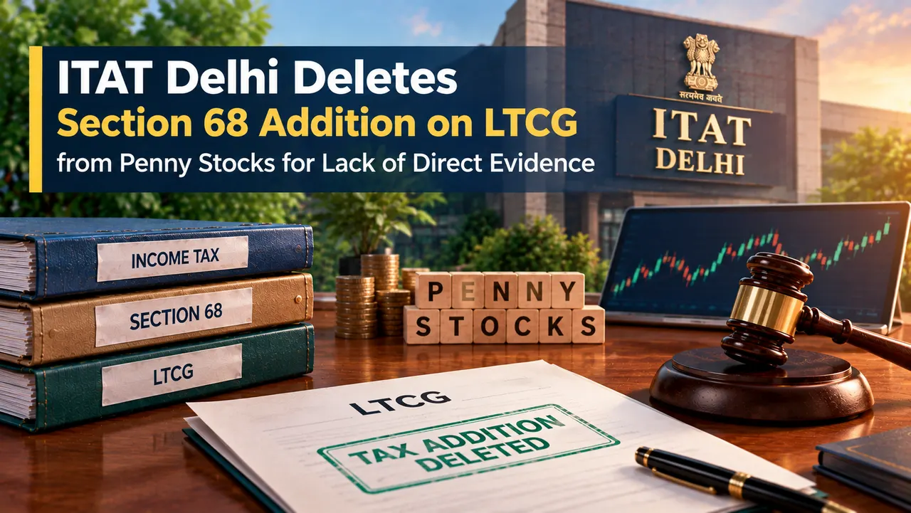 ITAT Deletes Section 68 Addition on LTCG from Penny Stocks for Lack of Direct Evidence