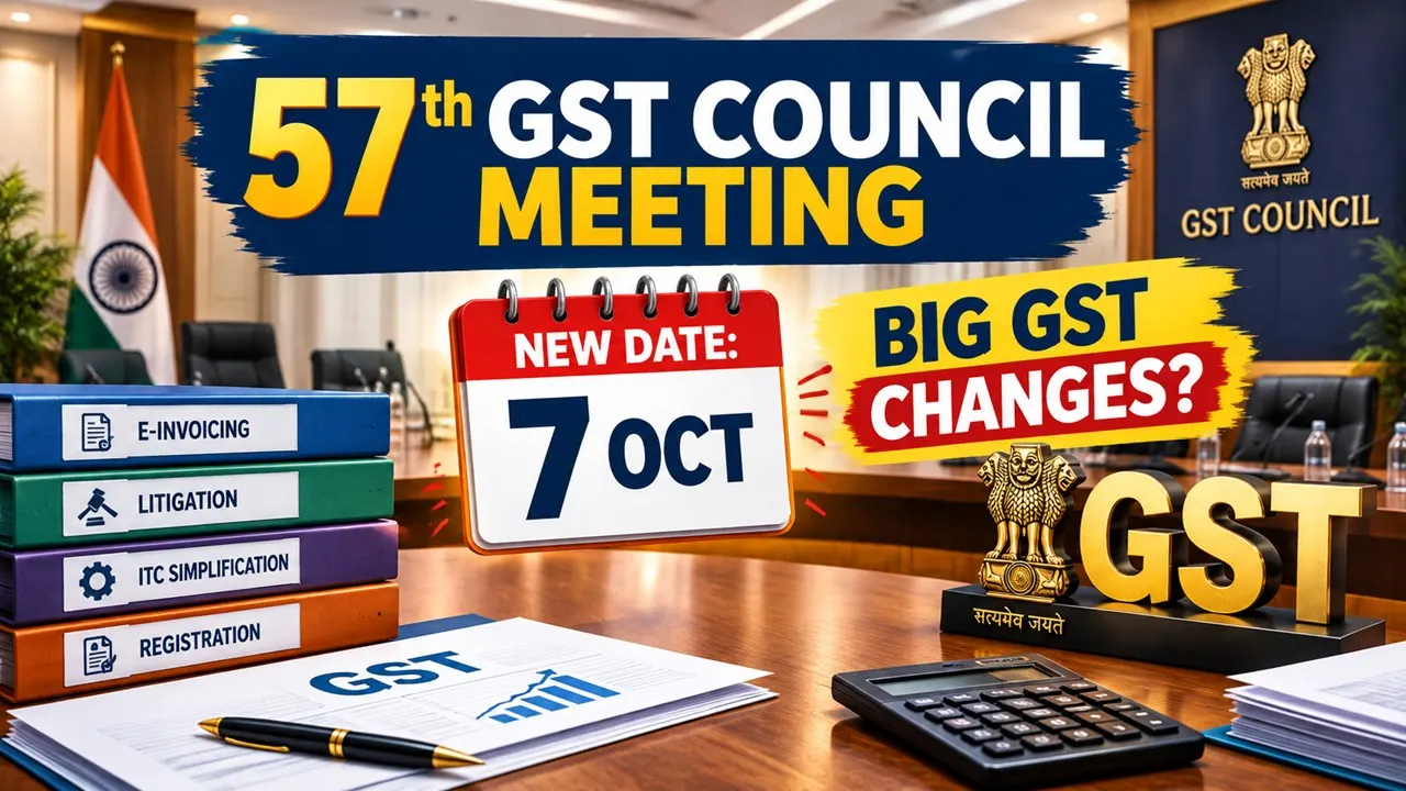 57th GST Council Meeting: New Date Announced And Big GST Changes Expected