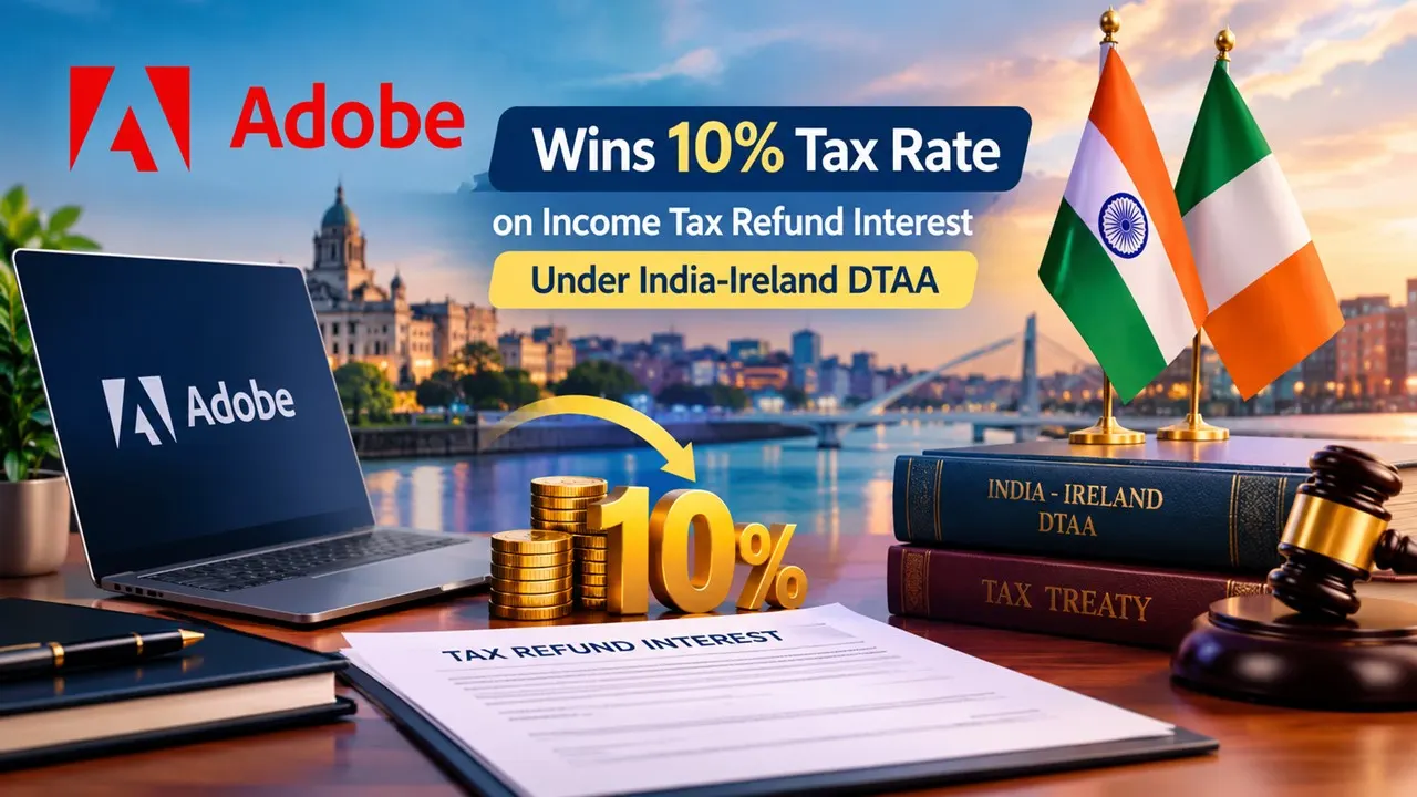Adobe Systems Wins 10% Tax Rate on Income Tax Refund Interest Under India-Ireland DTAA
