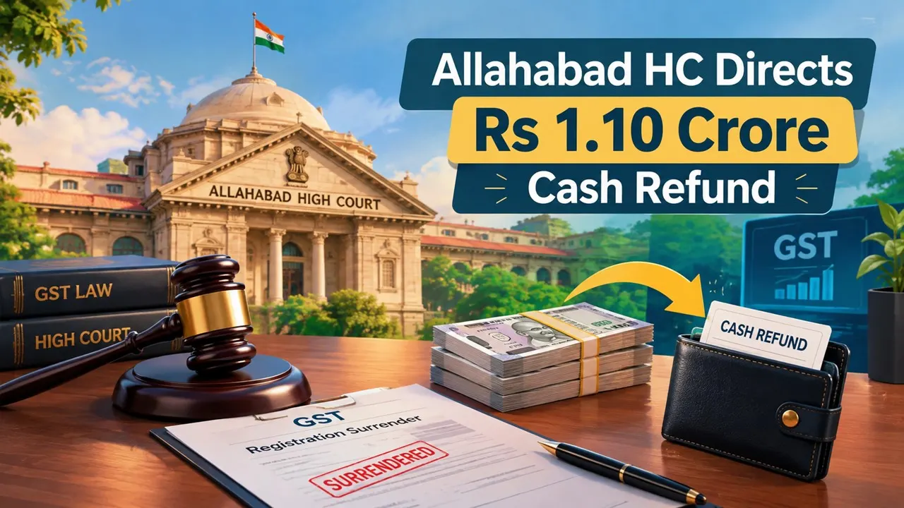 Allahabad HC Directs Rs 1.10 Crore Cash Refund Instead of ITC Re-Credit After GST Registration Surrender