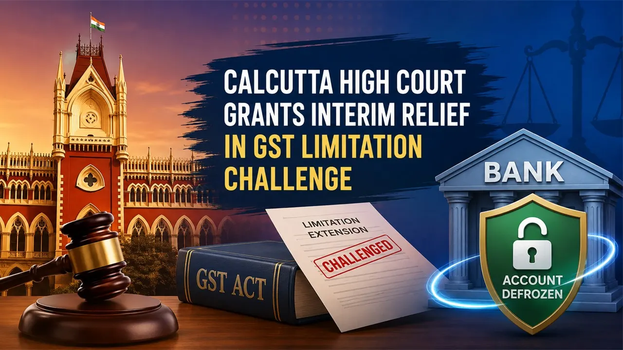 Calcutta High Court Grants Interim Relief in Challenge to Retrospective GST Limitation Extension, Orders Defreezing of Bank Account