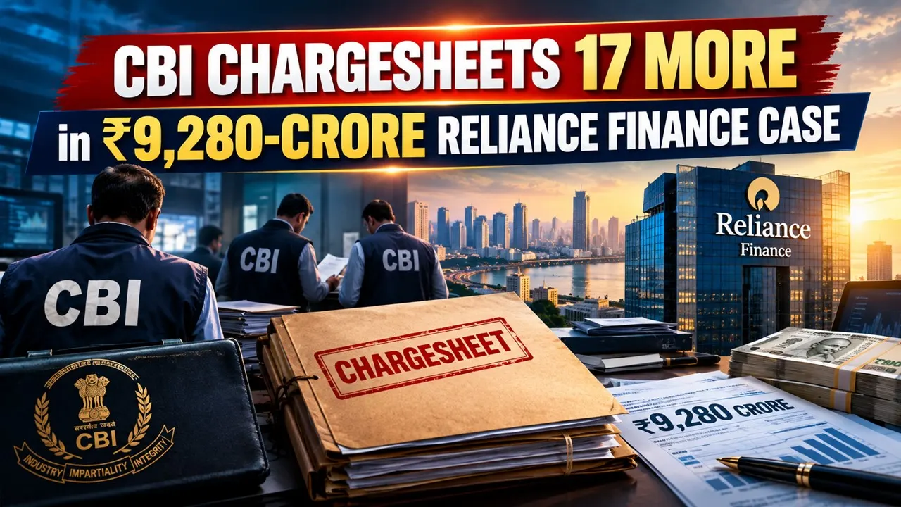 CBI Chargesheets 17 More in Rs 9,280-Crore Reliance Finance Case
