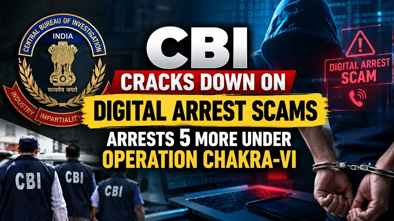 CBI Cracks Down on Digital Arrest Scams, Arrests 5 More Under Operation Chakra-VI