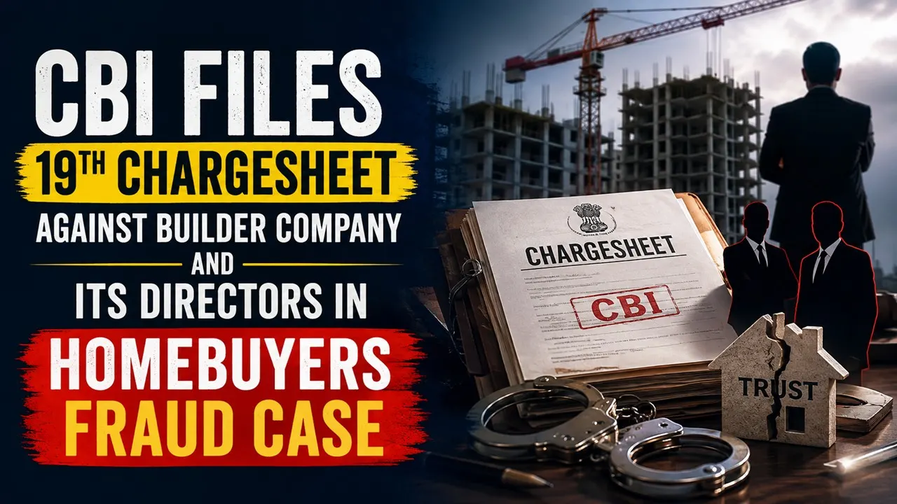 CBI Files 19th Chargesheet Against Builder Company and Its Directors in Homebuyers Fraud Case