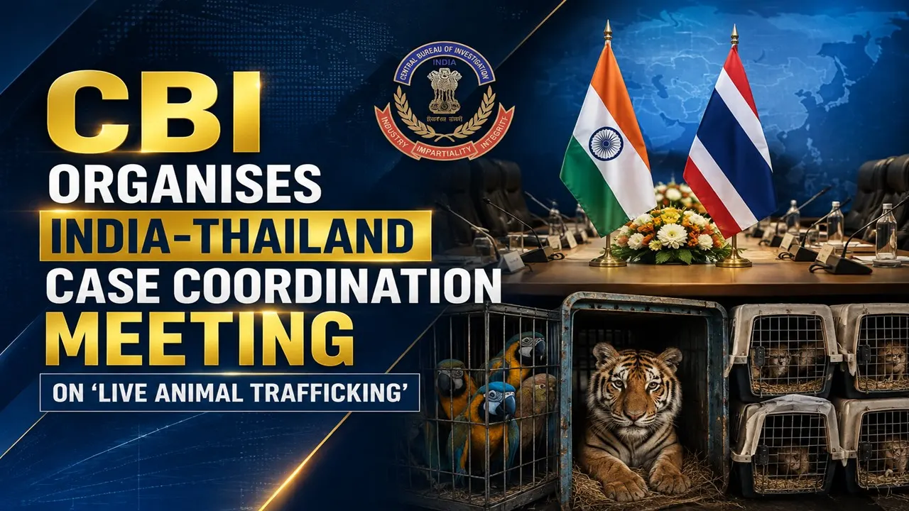 CBI Organises India-Thailand Case Coordination Meeting on ‘Live Animal Trafficking’