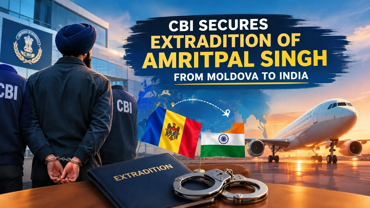 CBI Secures Extradition of Wanted Fugitive Amritpal Singh from Moldova to India