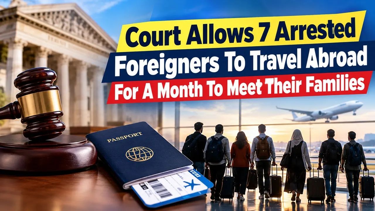Court Allows 7 Arrested Foreigners To Travel Abroad For A Month To Meet Their Families
