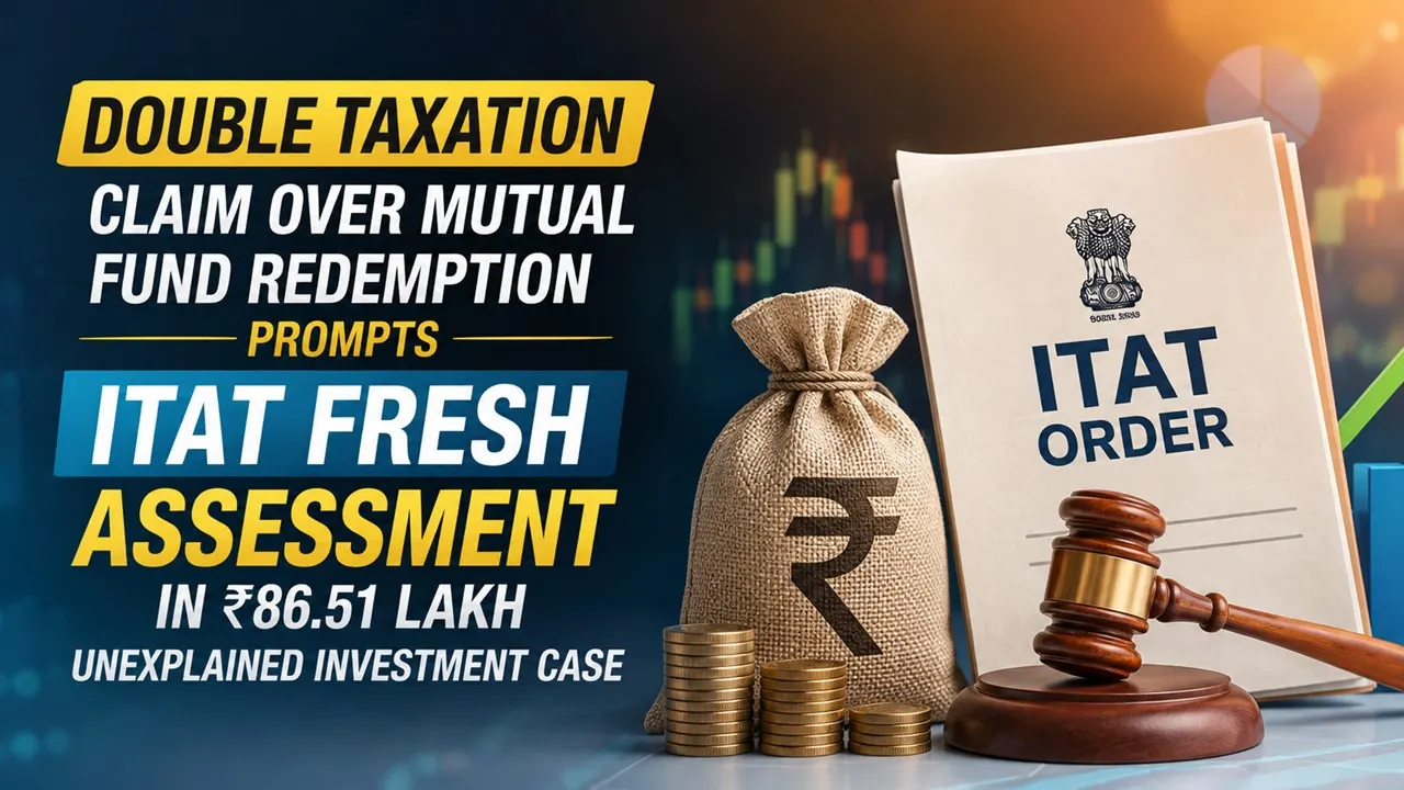 Double Taxation Claim Over Mutual Fund Redemption Prompts ITAT Fresh Assessment in Rs 86.51 Lakh Unexplained Investment Case