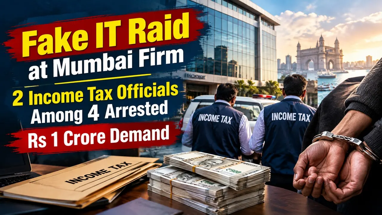 Fake IT Raid at Mumbai Firm: 2 Income Tax Officials Among 4 Arrested, Rs 1 Crore Demand