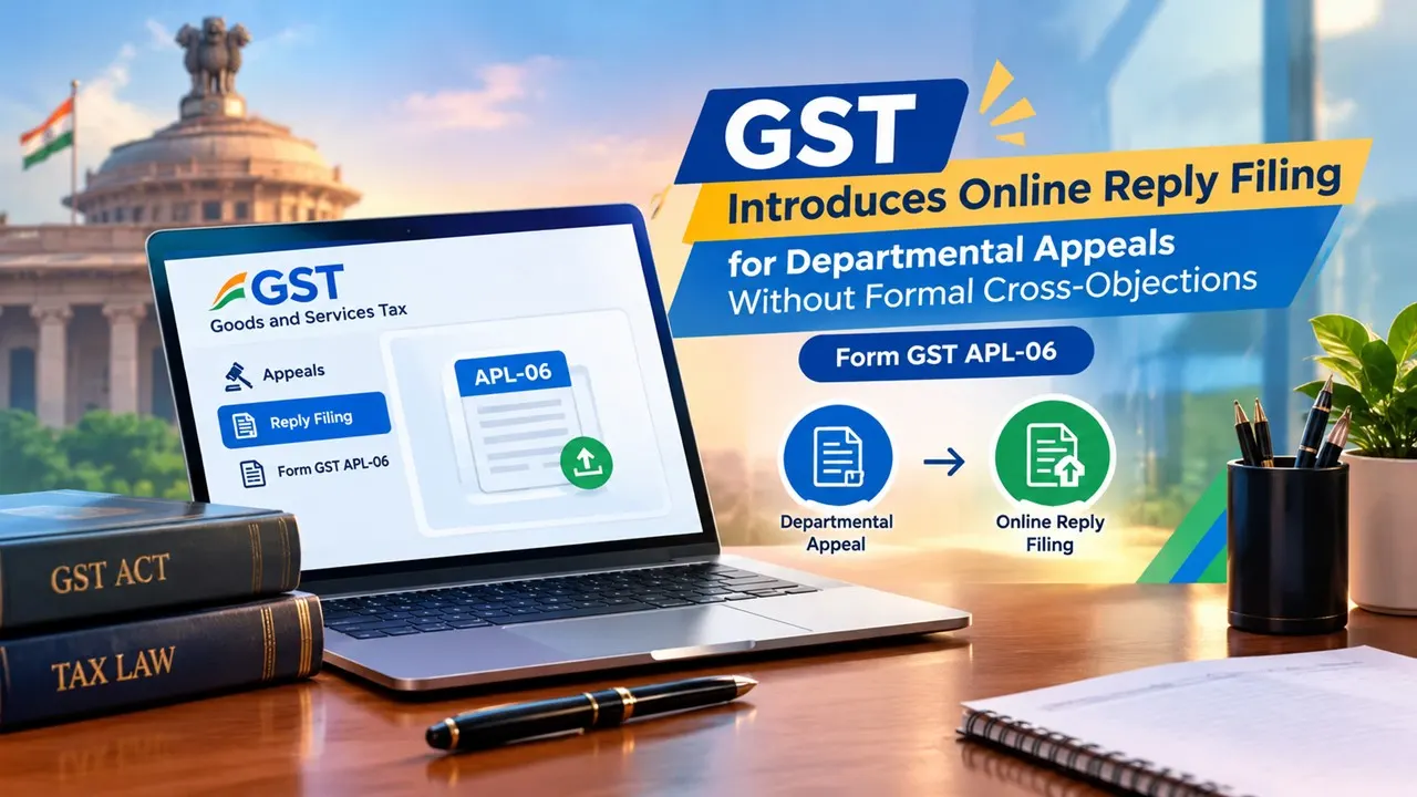 GSTAT Introduces Online Reply Filing for Departmental Appeals Without Formal Cross-Objections in Form GST APL-06