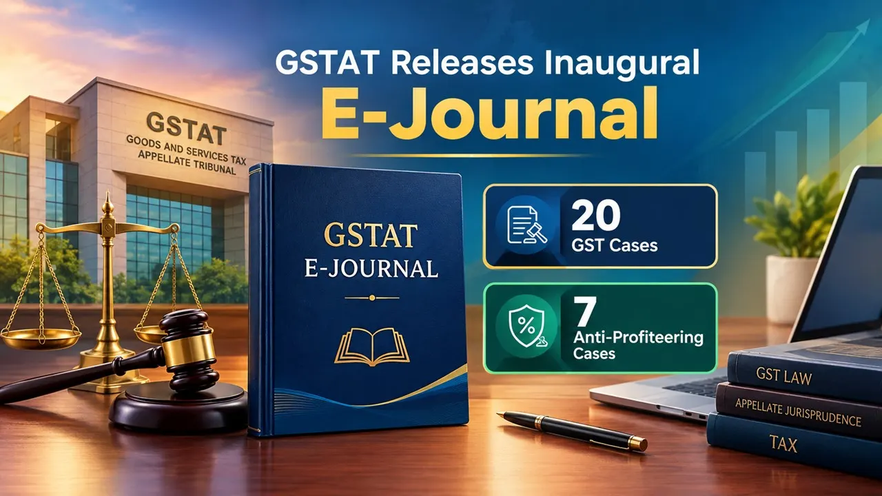 GSTAT Releases Inaugural E-Journal Featuring 20 GST Cases and 7 Anti-Profiteering Cases