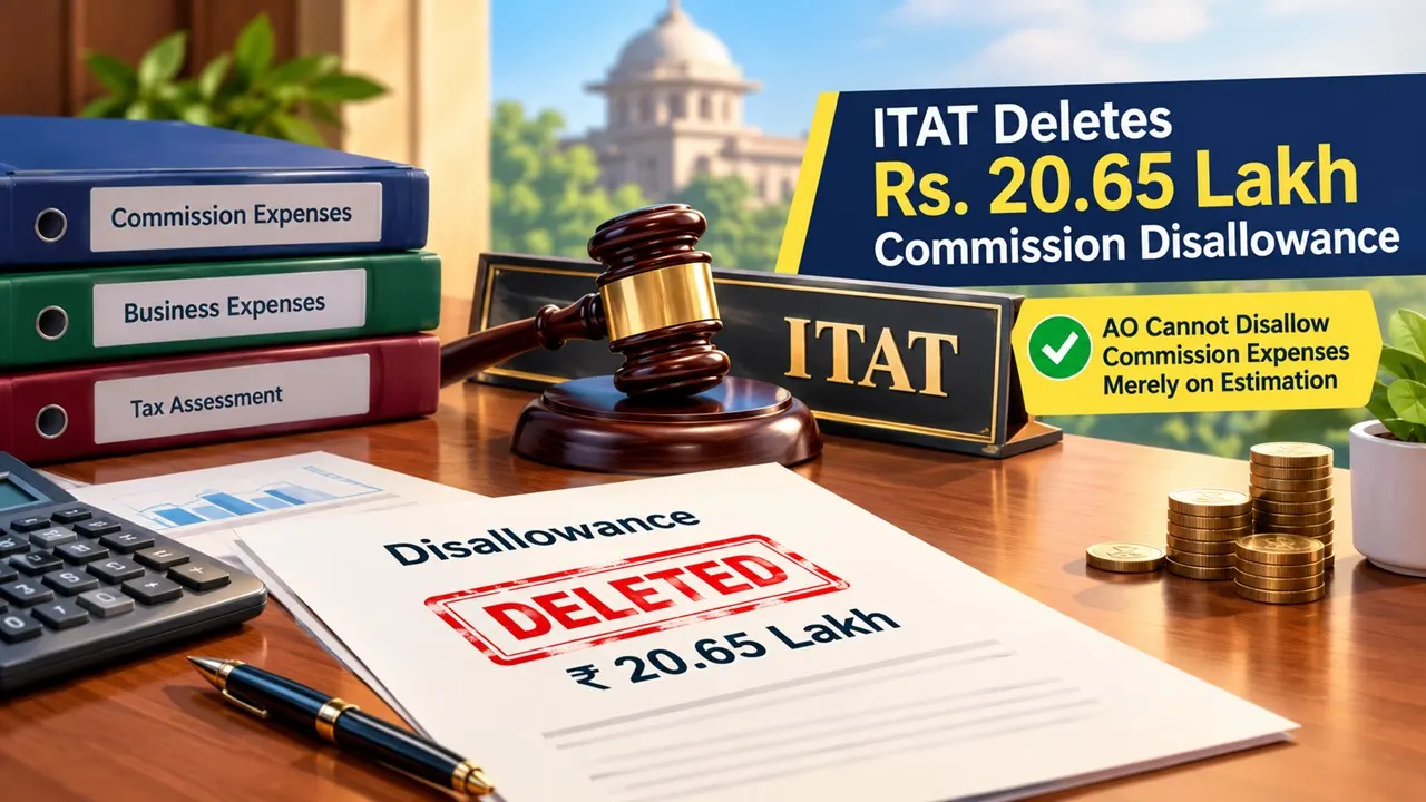 ITAT Deletes Rs 20.65 Lakh Commission Disallowance, Rules AO Cannot Disallow Commission Expenses Merely on Estimation