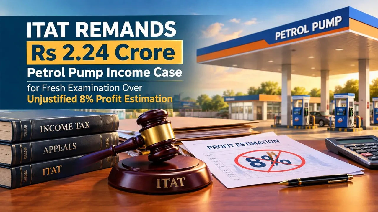 ITAT Remands Rs 2.24 Crore Petrol Pump Income Case for Fresh Examination Over Unjustified 8% Profit Estimation