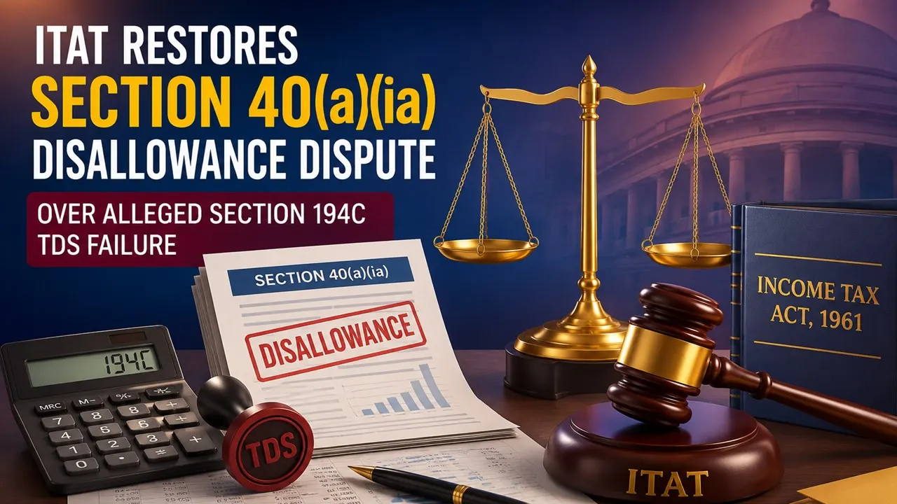 ITAT Restores Section 40(a)(ia) Disallowance Dispute Over Alleged Section 194C TDS Failure