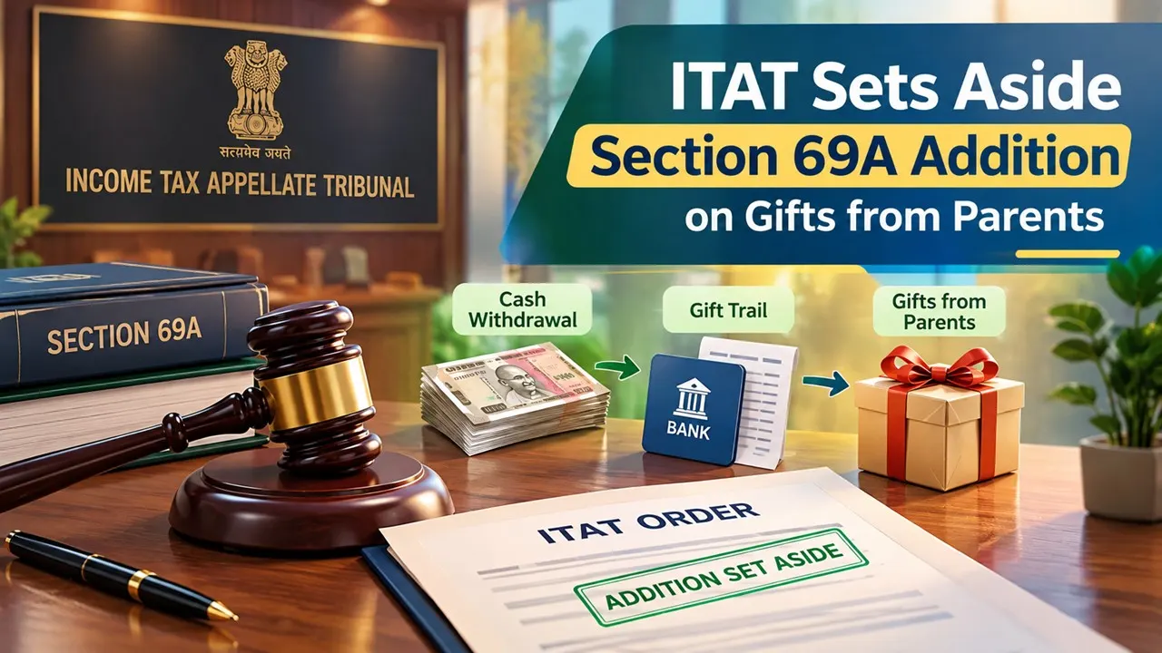 ITAT Sets Aside Section 69A Unexplained Money Addition on Gifts Received from Parents, Accepts Cash Withdrawal and Gift Trail