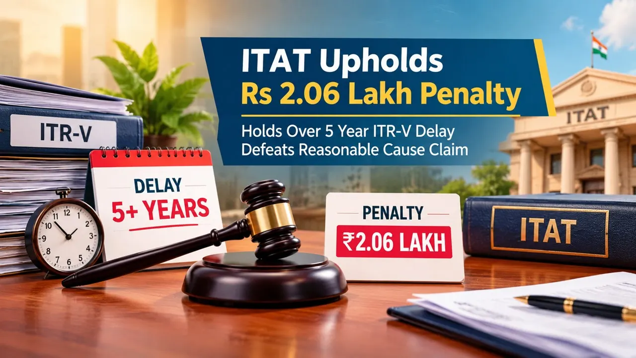 ITAT Upholds Rs 2.06 Lakh Penalty, Holds Over 5 Year ITR-V Delay Defeats Reasonable Cause Claim