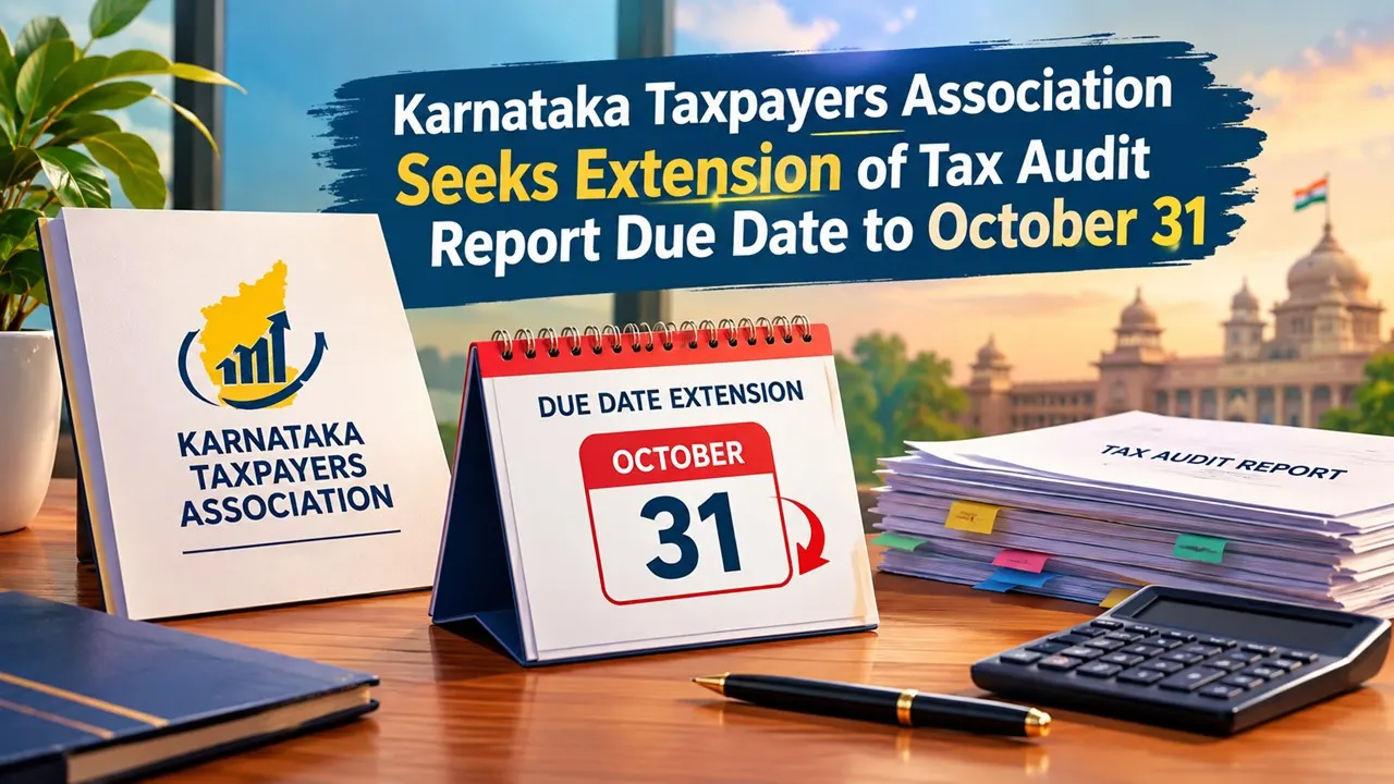 Karnataka Taxpayers Association Seeks Extension of Tax Audit Report Due Date to October 31