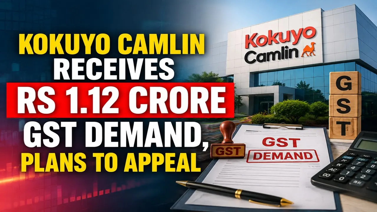 Kokuyo Camlin Receives Rs 1.12 Crore GST Demand, Plans to Appeal